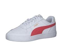 PUMA Unisex Adults' Fashion Shoes CAVEN Trainers & Sneakers, PUMA WHITE-FOR ALL TIME RED-PUMA GOLD, 44