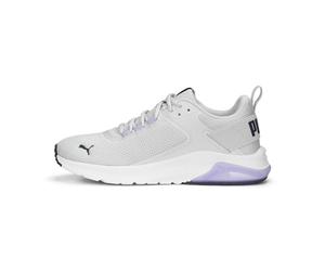 PUMA Unisex Adults' Fashion Shoes ELECTRON E Trainers & Sneakers, FEATHER GRAY-PURPLE CHARCOAL-VIVID VIOLET, 43
