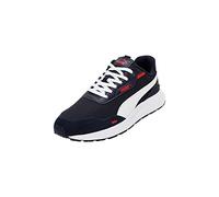 PUMA Unisex Adults' Fashion Shoes RUNTAMED Trainers & Sneakers, PUMA NAVY-PUMA WHITE-FOR ALL TIME RED, 41