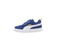 Puma Unisex Baby Courtflex Mesh Infant Sneaker, Clyde Royal Puma White Sunny Yellow, 22 EU