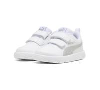 Puma Unisex Baby Courtflex V3 Glitz V INF Sneaker, Weiß Silber, 43 EU