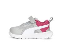 PUMA Unisex Baby Evolve Run MESH AC+ INF Sneaker, COOL Light Gray White-Glowing PINK, 20 EU