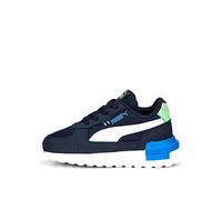 PUMA Unisex Baby GRAVITON AC INF Sneaker, Navy White-Summer Green-Victoria Blue, 21 EU
