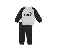 PUMA Unisex Baby MINICATS ESS Raglan Crew Set FL INF Gestrickte Anzüge, PUMA Black, 74