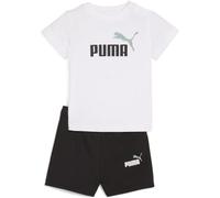 PUMA Unisex Baby MINICATS ESS Tee and Shorts Set INF Gestrickte Anzüge, PUMA White, 104