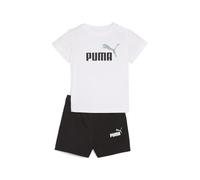 PUMA Unisex Baby MINICATS ESS Tee and Shorts Set INF Gestrickte Anzüge, PUMA White, 98
