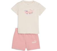PUMA Unisex Baby MINICATS SANDY ADVENTURES Tee and Shorts Set INF Gestrickte Anzüge, Alpine Snow, 74