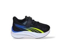 PUMA Unisex Baby Pounce AC+ INF Sneaker, Black-Lime Smash-Royal Sapphire, 39 EU Child, Puma Black Lime Smash Royal Sapphire, 23 EU