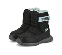 Puma Winterstiefel Nieve (wasserabweisend/gefüttert) schwarz/hellblau Kleinkinder, Größe Euro (US) 27 (10)