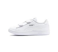 PUMA Unisex Baby Puma Smash v2 L V Inf Sneaker, Puma White-Puma White, 25 EU