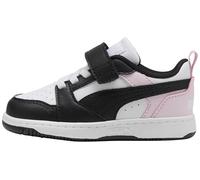 Puma Unisex Baby Rebound V6 LO AC+ INF Sneaker, White Black-Pearl Pink, 39 EU Child, Puma Weiß Puma Schwarz Perle Rosa, 23 EU