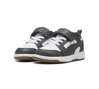 PUMA Unisex Baby Rebound V6 LO AC+ INF Sneaker, White-Dusky Gray-Gum, 24 EU