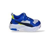 Sneaker PUMA "TRINITY 2 LT AC+ INF", Mädchen, Gr. 26, feather gray, puma navy, royal sapphire, Textil, Schuhe Sneaker, mit Klettverschluss, leicht profilierte Synthetik-Laufsohle (43466806-26) feather