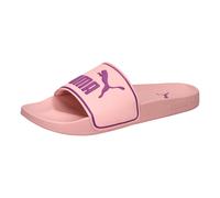 Badesandale PUMA "LEADCAT 2.0 BX", Damen, Gr. 39, rosy outlook, plum wine, Synthetik, bedruckt, Schuhe, gepolsterter Lederriemen, geformtes Fußbett (69114051-39) rosy outlook, plum wine