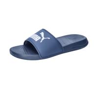 PUMA Unisex Popcat 20 Slide Sandal, Inky Blue White, 42 EU