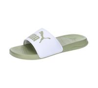 Sandale PUMA "Popcat 20 Sandalen Erwachsene" Gr. 40.5, weiß (white calming green) Schuhe (89395941-40,5) white calming green