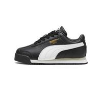 PUMA Unisex-Kinder Roma Sneaker, Schwarz/Weiß, 34 EU