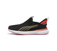 PUMA Unisex-Child Slip on Shoes Kids Kruz Sliptech(Toddler) Sneaker, Club Navy-Hyperlink Blue, 10 US, Puma Black-redmazing, 5 Big Kid