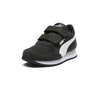 PUMA Unisex-Child St Runner Hook and Loop Sneaker, Puma Black-puma White-cool Light Gray, 2.5 Little Kid