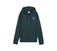 Puma Unisex Class Relaxed Hoodie FL Kapuzenpullover, Grünes Gelände, XS EU