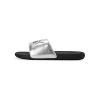 Badesandale PUMA "COOL CAT 2.0 METALLIC SHINE" Gr. 43, silberfarben (puma silver, puma gold, black) Schuhe Badelatschen Pantolette (45140120-43) puma silver, puma gold, puma black