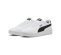 PUMA Unisex Court Classic CLEAN Sneaker, White Black, 37 EU