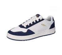 PUMA Unisex Court Classic SD Sneaker, Frosted Ivory-Club Navy Gold, 44 EU