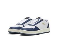 Puma Unisex Court Classic Sneaker, Puma Weißes persisches Blau PUMA Gold, 42.5 EU