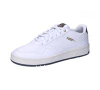 PUMA Unisex Court Classic Sneaker, White-Galactic Gray Gold, 42 EU
