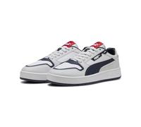 Puma Court Classic Street, Unisex Sneaker, Puma White-Puma Navy-Feather Gray,