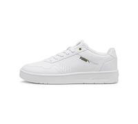 PUMA Unisex Court Classic Turnschuhe, Puma White Puma Gold, 46 EU