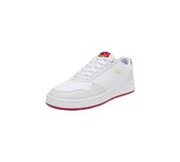 PUMA Unisex Court Classic Turnschuhe, White Vapor Gray Club Red, 44.5 EU
