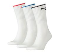 Puma Socken Sport Crew Stripe – 3er Pack EU 35-38 Weiß