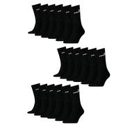 PUMA Unisex Crew Tennissocken Sportsocken Socken für Damen Herren 18 Paar, Farbe:200 - black, Socken & Strümpfe:43-46