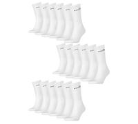 PUMA Unisex Crew Tennissocken Sportsocken Socken für Damen Herren 18 Paar, Farbe:300 - white, Socken & Strümpfe:35-38