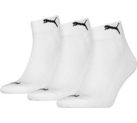 Puma Quarter-Socken (gepolstert) – Unisex, Weiß, Neu, Größe 39-42 EU