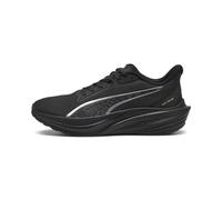 PUMA Unisex Darter Pro WTR Road Running Shoe, Black Silver, 37.5 EU
