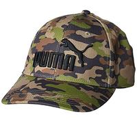 PUMA Unisex-Erwachsene Evercat Mesh Stretch Fit Cap Baseballkappe, Schwarz/Gartengrün, S/M