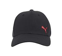 PUMA Unisex Stretch Fit Cap Baseballkappe, Schwarz/Klein Rot, L/XL