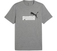 PUMA Unisex ESS 2 Color No. 1 Logo Tee T-Shirts, Medium Gray Heather, S EU