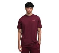 PUMA Herren Shirt ESS 2 COLOR Small No. 1 Logo Tee (684717) S Ruby Shimmer