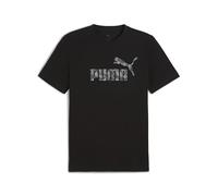 PUMA Essentials Camo T-Shirt Herren, Kleidung, Schwarz, L Black