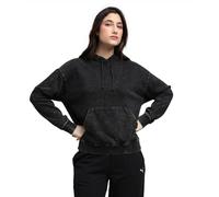 PUMA Essentials Elevated Relaxed Wash Hoodie Damen, Kleidung, Schwarz, M Black