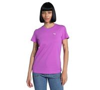 Puma ESS ELEVATED T-Shirt Damen | Mit Plain | Wild Berry | Größe: M Purple