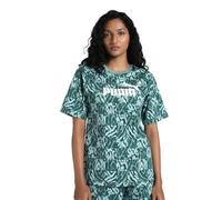 PUMA Unisex ESS Graphic Relaxed AOP Tee T-Shirts, Green Moon, XS