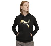 PUMA Essentials Metallic Fleece Hoodie Damen 51 - PUMA black-metallic gold XS