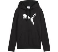 Puma Unisex ESS METALLIC Hoodie FL Kapuzenpullis, Puma Black-Metallic Silver,