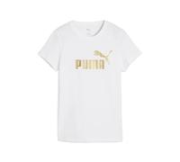 Puma Essentials Metallic No. 1 Logo Tee puma white-metallic gold (52) M