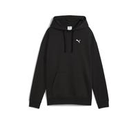 Kapuzensweatshirt PUMA "ESS RELAXED HOODIE FL", Damen, Gr. S, schwarz (puma schwarz), Fleece, Obermaterial: 66% Baumwolle, 34% Polyester, unifarben, sportlich, relaxed fit normal, Langarm, Sweatshirts