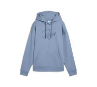 PUMA Essentials Script Comfort Fleece Hoodie Damen 34 - cool blue L